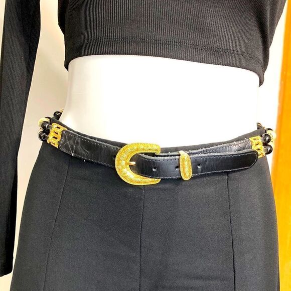 Express genuine leather vintage belt main image 5